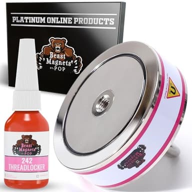 Platinum Online Products 2000LB Double-Sided Fishing Magnet